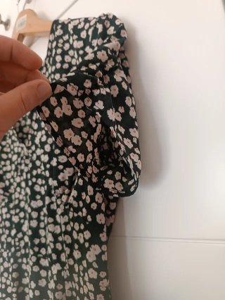 Vestido negro estampado flores New Light