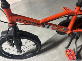 Bicicleta infantil Btwin S3 naranja