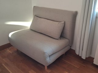 Sofá Cama Beige Tela
