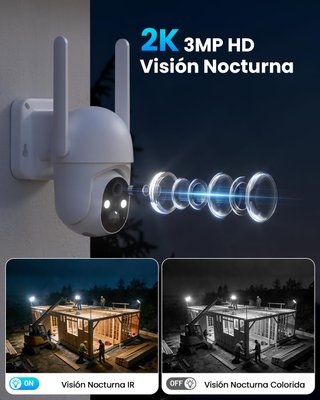 Cámara Vigilancia Solar SEHMUA 4G LTE Exterior