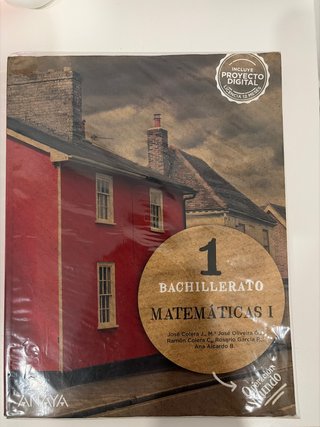 Libro matemáticas científicas para 1 bach