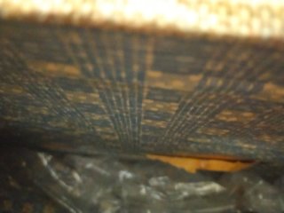Baúl antiguo grande tela y madera