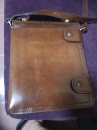 Bolso bandolera de piel