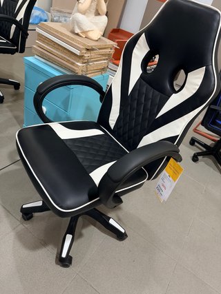 Silla Gamer Negra y Blanca