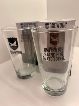 Coppia Bicchieri Birra Brewdog Nuovi Originali