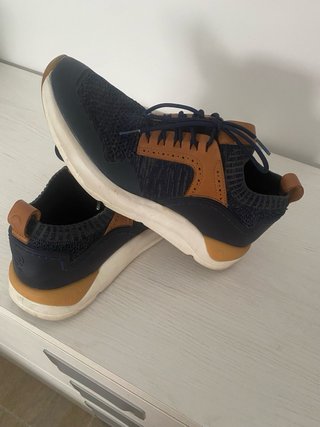 Zapatillas Fluchos Hombre Azul y Marrón