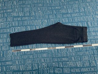 Pantalon Ajustado Gris Marengo Costura Frontal M