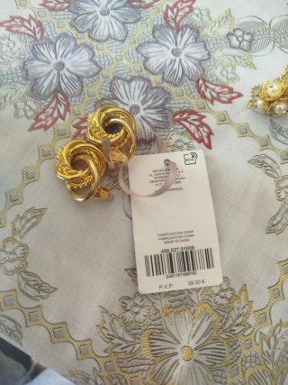 Pendientes Gloria Ortiz dorados