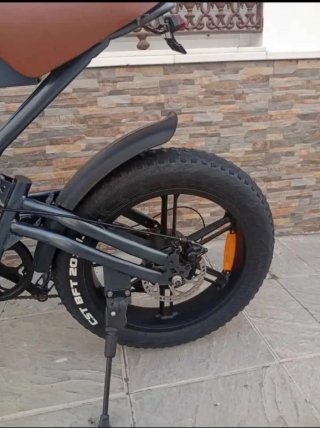 Moto Eléctrica Jansno Off-Road Negra/Marrón