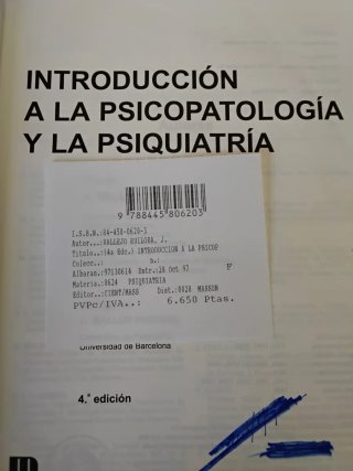 Introducción a la psicoterapia y psiquiatría,