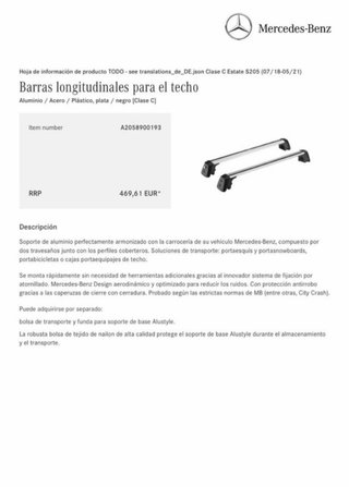 Baca Mercedes w205