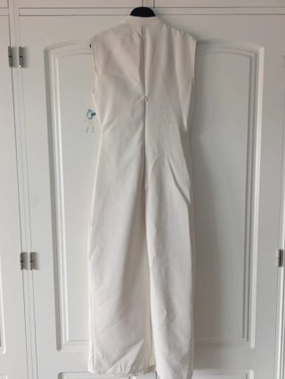 Vestido Zara Talla M crema  Botones Dorados