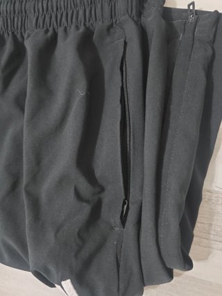 Adidas Pantalones Deportivos Negro Cremallera