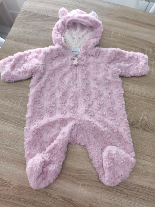 Mono rosa peluche invierno niña