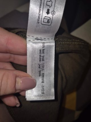 Pantalón Zara Verde Marrón Talla L