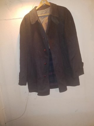 Abrigo tres cuartos beige hombre