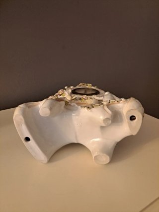 Reloj sobremesa porcelana alemana estilo "Rococó"