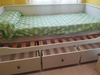 Cama nido Ikea Hemnes madera/blanco