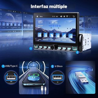 nuevo Radio Coche Hodozzy 1 DIN Pantalla Táctil
