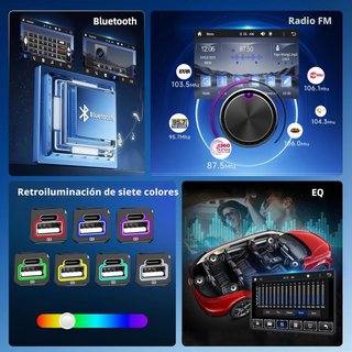 nuevo Radio Coche Hodozzy 1 DIN Pantalla Táctil