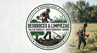 Servicios profesionales de desbroce y tala.