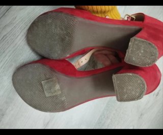 Sandalias rojas tacón T41