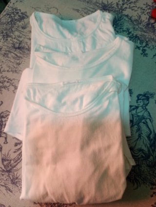 Lote 3 Camisetas Blancas Manga Corta