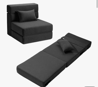 Sofá cama gris 190 cm