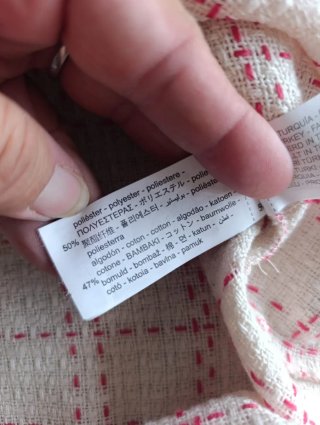 Vestido Zara cuadros rosa y blanco Talla XL