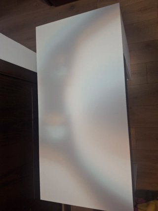 Mesa de escritorio moderna blanca y gris