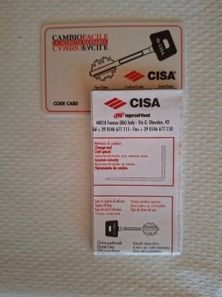 Juego 5 Llaves Seguridad CISA CAMBIOFACILE