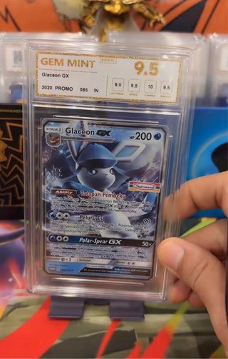 Carta Pokémon Glaceon GX Promo Indomaret Graduada