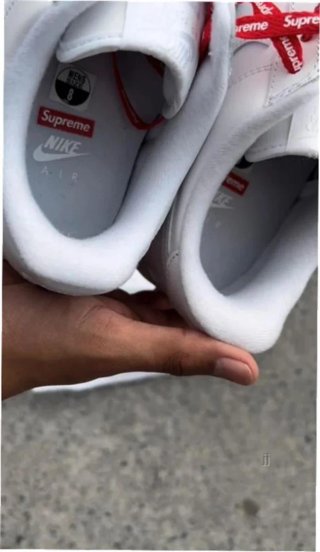 Nike Air Force 1 Low Supreme Blanco EU40.5