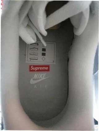 Nike Air Force 1 Low Supreme Blanco Talla 37.5