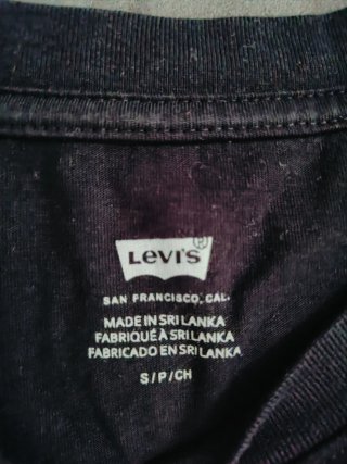 Camiseta Mujer Levi's Logo Lentejuelas Roja