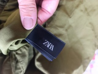 Vestido Zara Halter Globo Verde Talla S