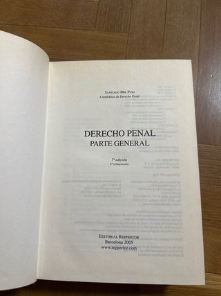 Libro de derecho penal 7 edición parte general