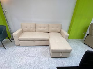 Sofá cama chaise longue beige REBAJA