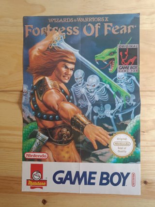 Póster Game Boy Wizards & Warriors X