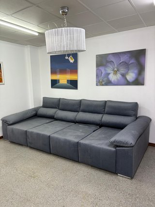 Sofa con arcones y asientos deslizantes NUEVO!