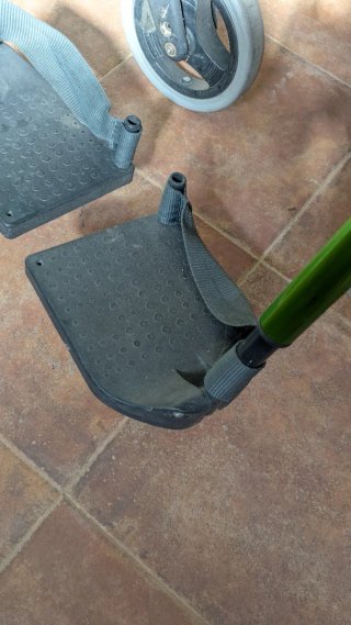Silla de ruedas de aluminio