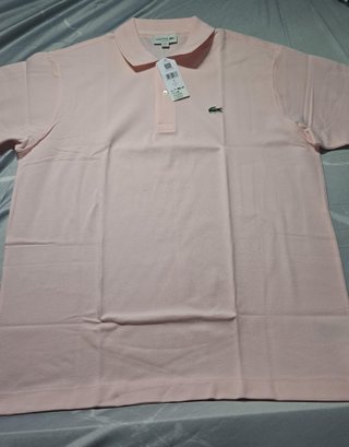 Polo Lacoste Rosa Talla S