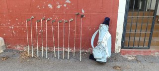 Juego 11 palos de golf Merit con funda