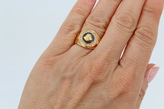 Anillo Oro 18k Cabeza León Oro 18k.Rf:043-01-00091