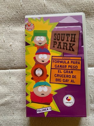 2 VHS South Park Volumen 1 y 2