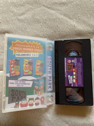 2 VHS South Park Volumen 1 y 2