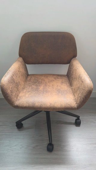 Silla oficina vintage tejido ajustable