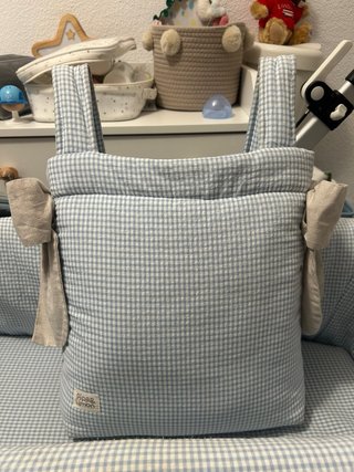 Ropa Carro “Pipa&Limón” Mini Vichy Azul 100% algod
