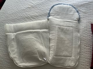 Ropa Carro “Pipa&Limón” Mini Vichy Azul 100% algod