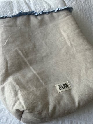 Ropa Carro “Pipa&Limón” Mini Vichy Azul 100% algod